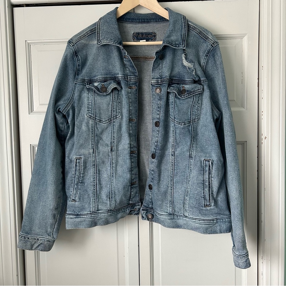 Distressed Denim Jacket - Picture 2 of 4
